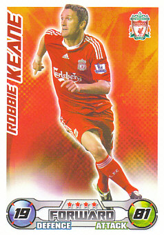 Robbie Keane Liverpool 2008/09 Topps Match Attax #159